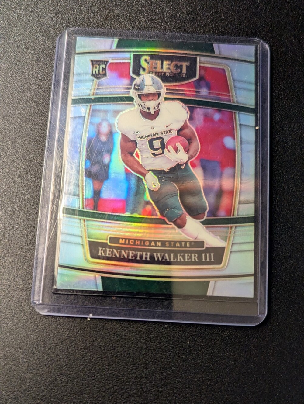 Kenneth Walker III Michigan State Football Trading Card - Green